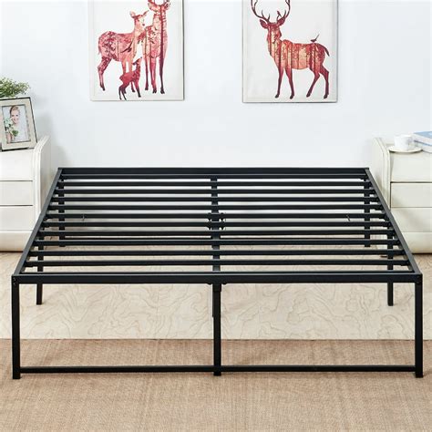 metal bed frame full no box spring|mattress no box spring needed.